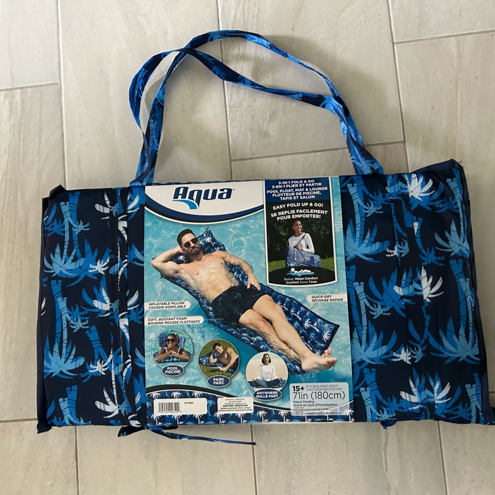 Blue Foam Pool Float NEW